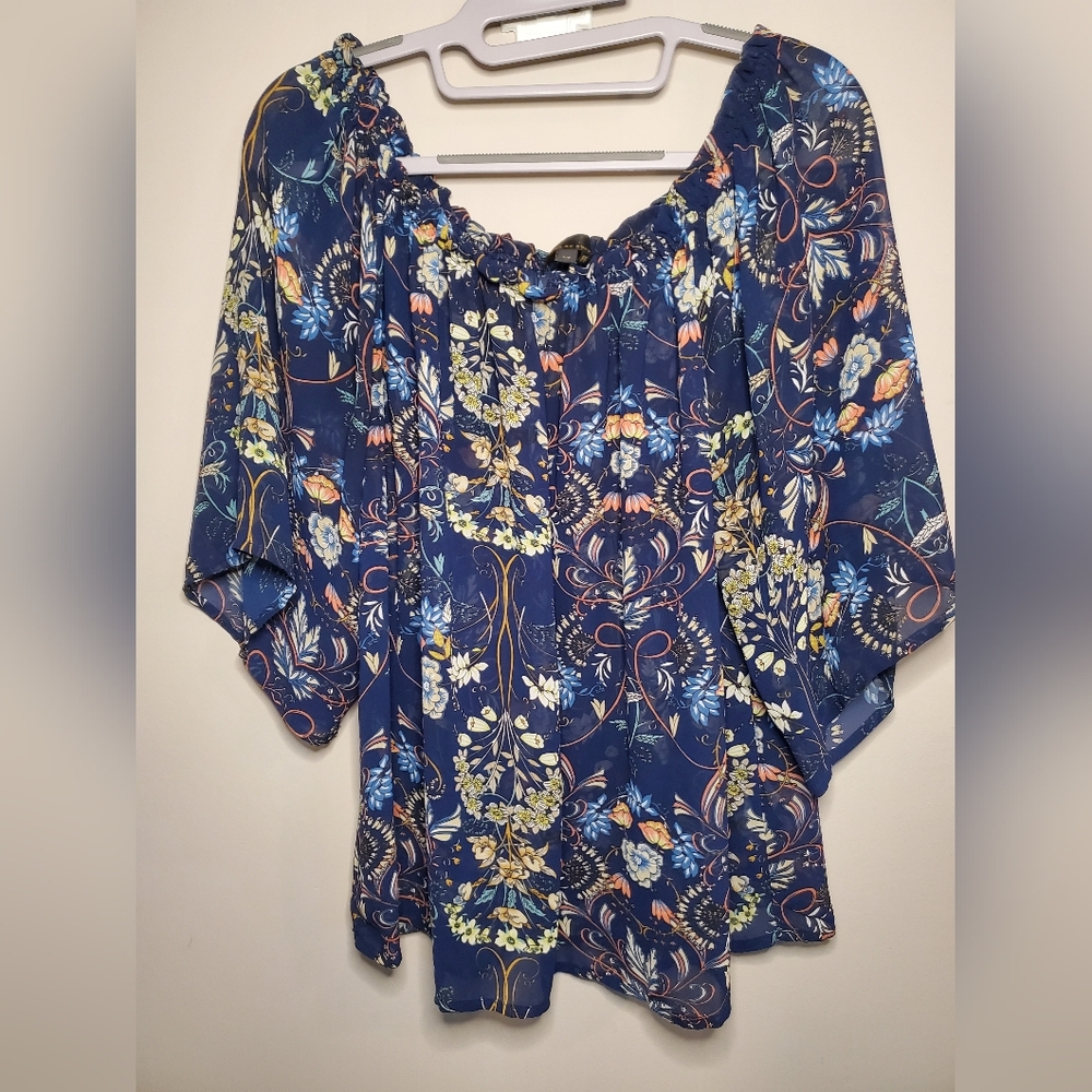I Jeans by Buffalo Sheer Top Size L